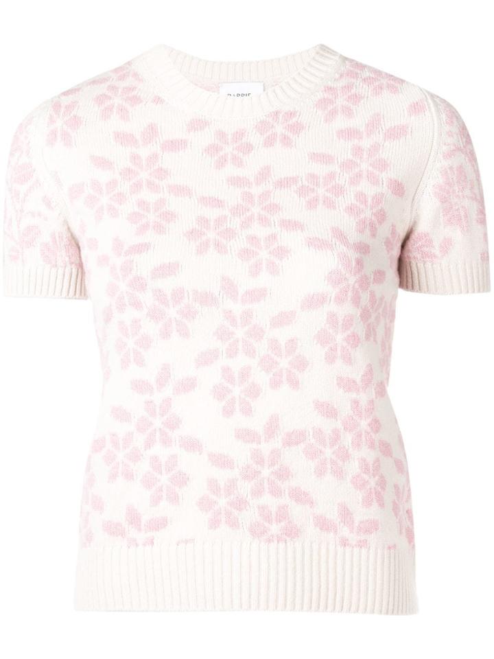 Barrie Shortsleeved Knit Jumper - White