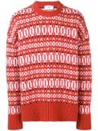 Ami Alexandre Mattiussi Crewneck Sweater Nordic Jacquard Pattern -