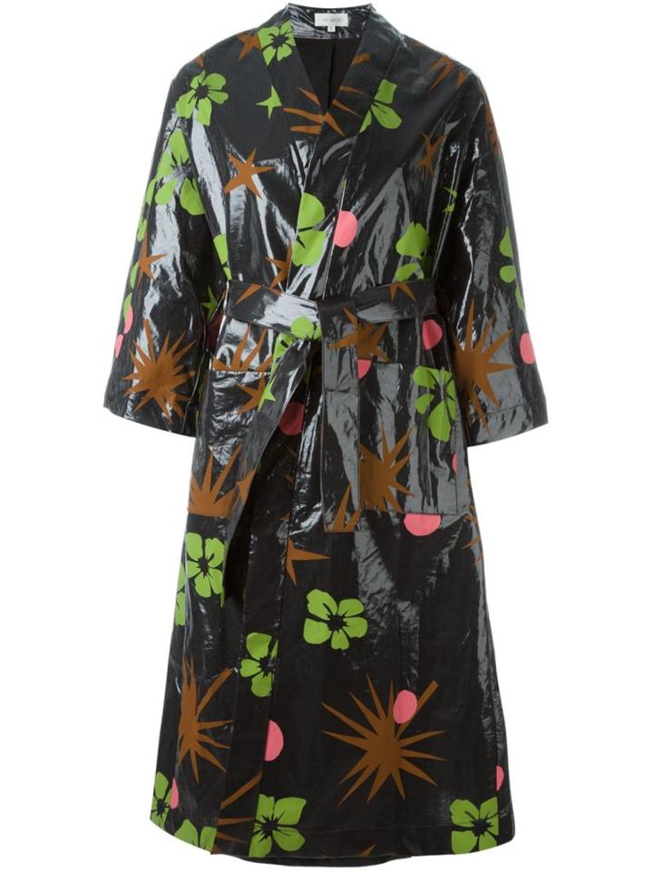 Isa Arfen Tropical Print Raincoat