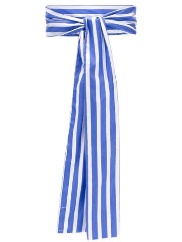 Peter Taylor Striped Scarf - Blue