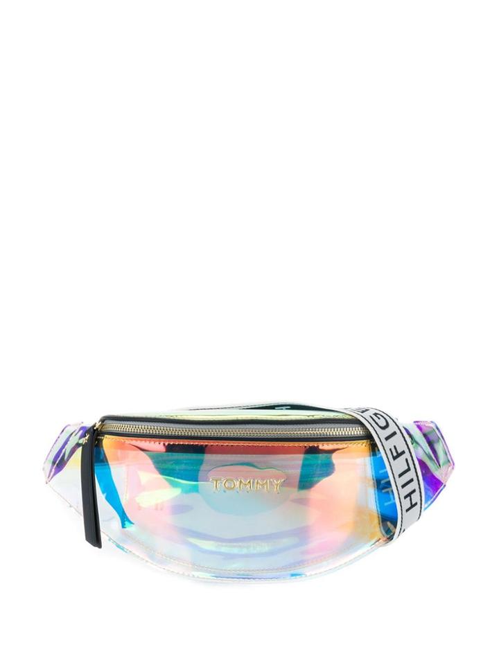 Tommy Hilfiger Logo Metallic Belt Bag - Purple