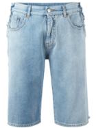 Mm6 Maison Margiela Denim Shorts, Women's, Size: 40, Blue, Cotton