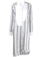 Loewe Off Centre Striped Shirt - White