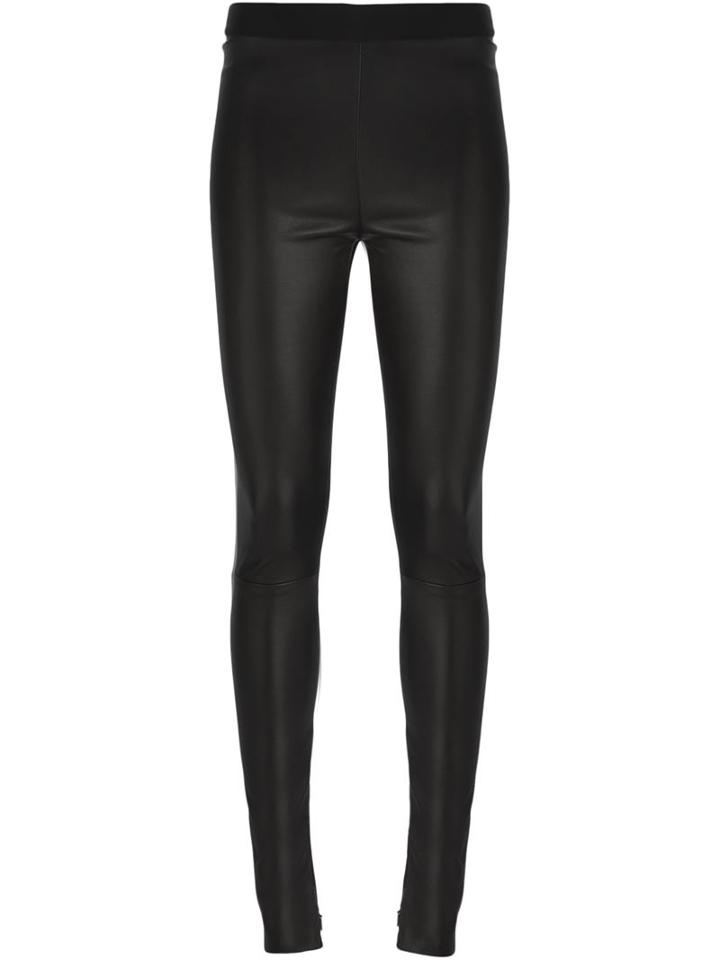 Neil Barrett Leather Leggings, Women's, Size: Medium, Black, Leather