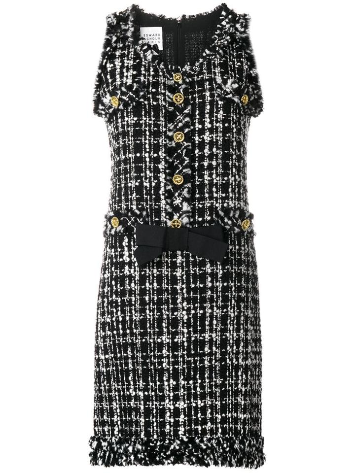 Edward Achour Paris Midi Tweed Dress - Black