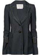 Carolina Herrera Tie Sleeve Blazer - Blue