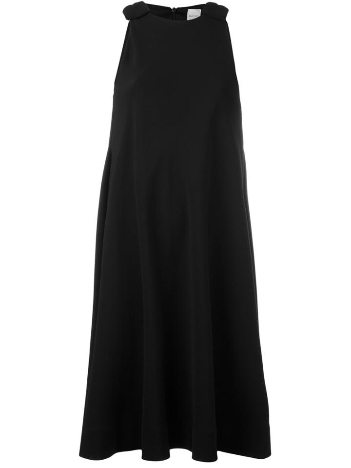 Paul Smith Flared A-line Dress, Women's, Size: 46, Black, Silk/polyamide/polyester/virgin Wool