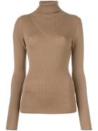 P.a.r.o.s.h. 'licia' Turtleneck Jumper, Women's, Size: Large, Brown, Wool