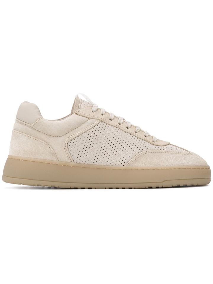 Etq. Perforated Lace-up Sneakers - Neutrals