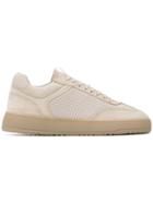 Etq. Perforated Lace-up Sneakers - Neutrals
