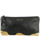 Cotélac Metallic Print Zip Purse - Black