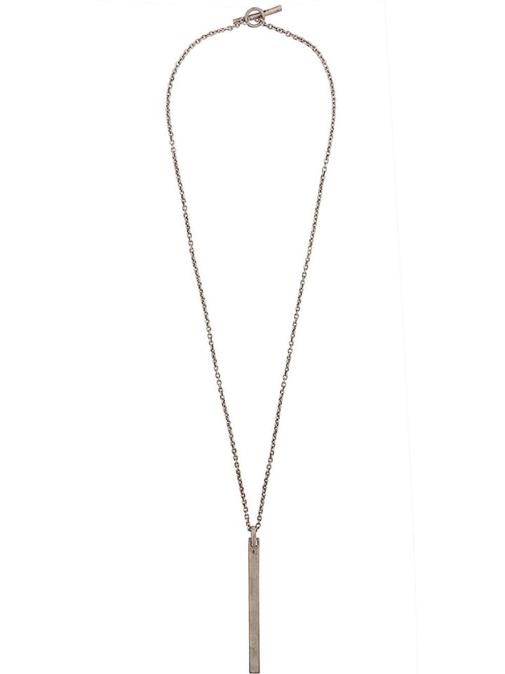 Parts Of Four Long Pendant Necklace - Silver
