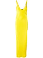 Haider Ackermann - Long Sleeveless Dress - Women - Polyester/acetate/rayon - 36, Yellow/orange, Polyester/acetate/rayon