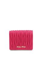 Miu Miu Matelassé Wallet - Pink