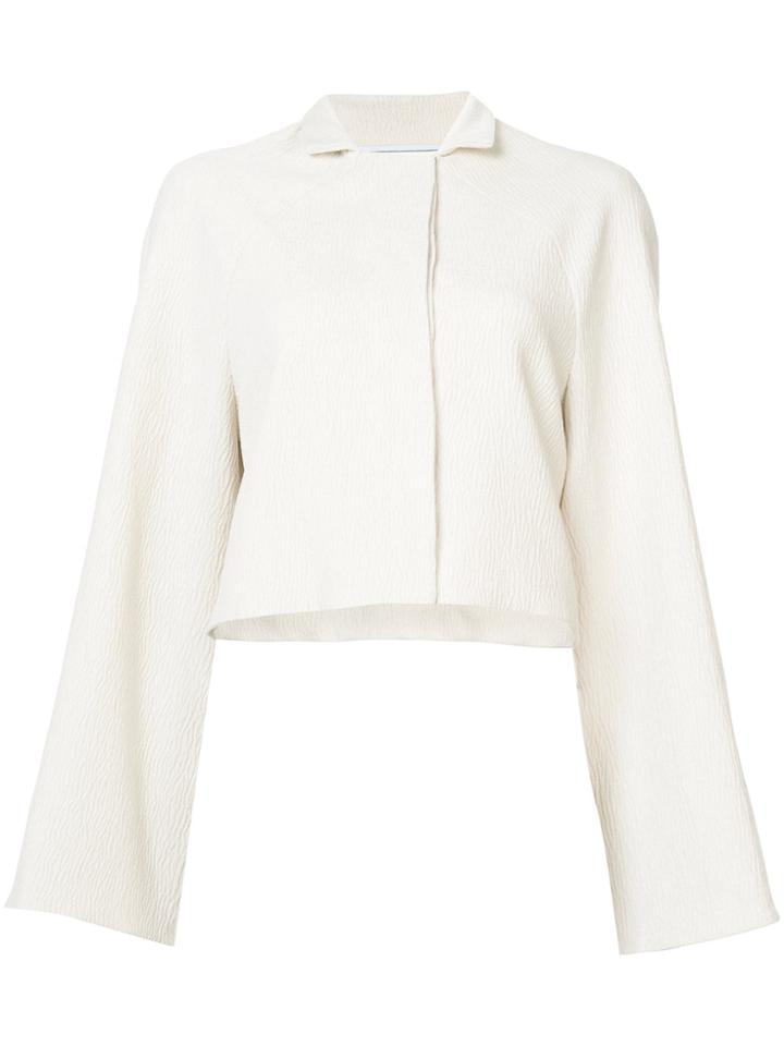 Rosetta Getty Cropped Jacket - Nude & Neutrals