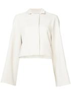 Rosetta Getty Cropped Jacket - Nude & Neutrals