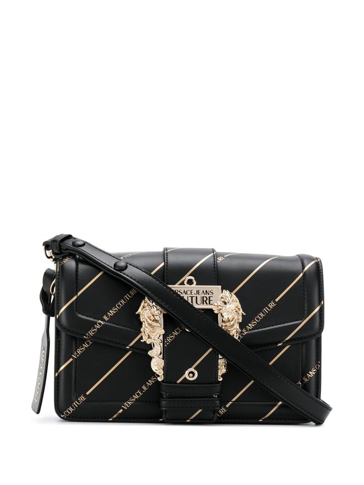 Versace Jeans Couture Decorative-buckle Shoulder Bag - Black