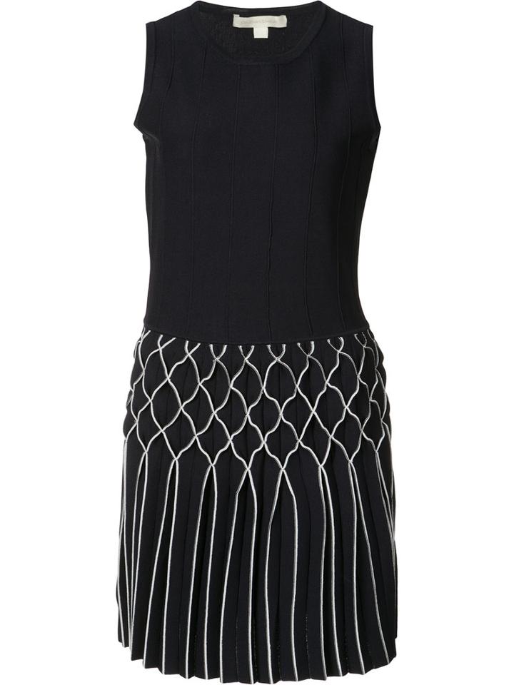 Jonathan Simkhai - Diamond Pleated Dress - Women - Nylon/rayon - S, Blue, Nylon/rayon
