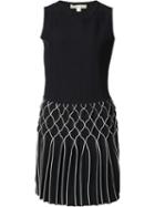 Jonathan Simkhai - Diamond Pleated Dress - Women - Nylon/rayon - S, Blue, Nylon/rayon