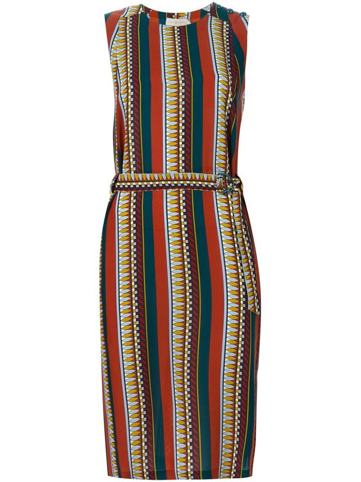 Tory Burch Striped Midi Dress
