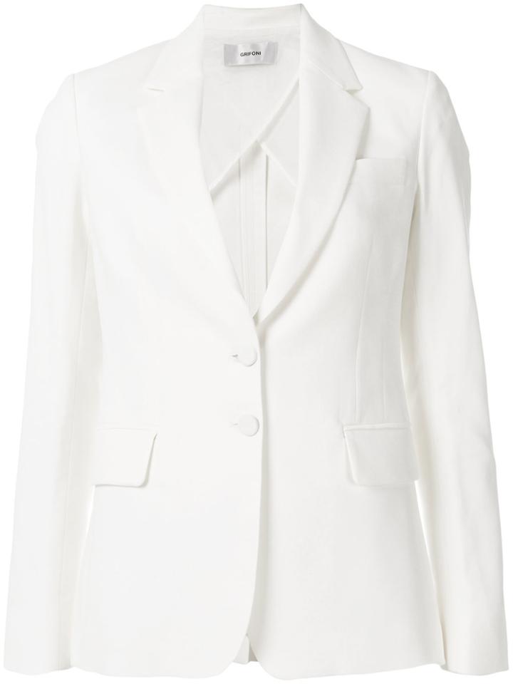 Mauro Grifoni Classic Blazer - White