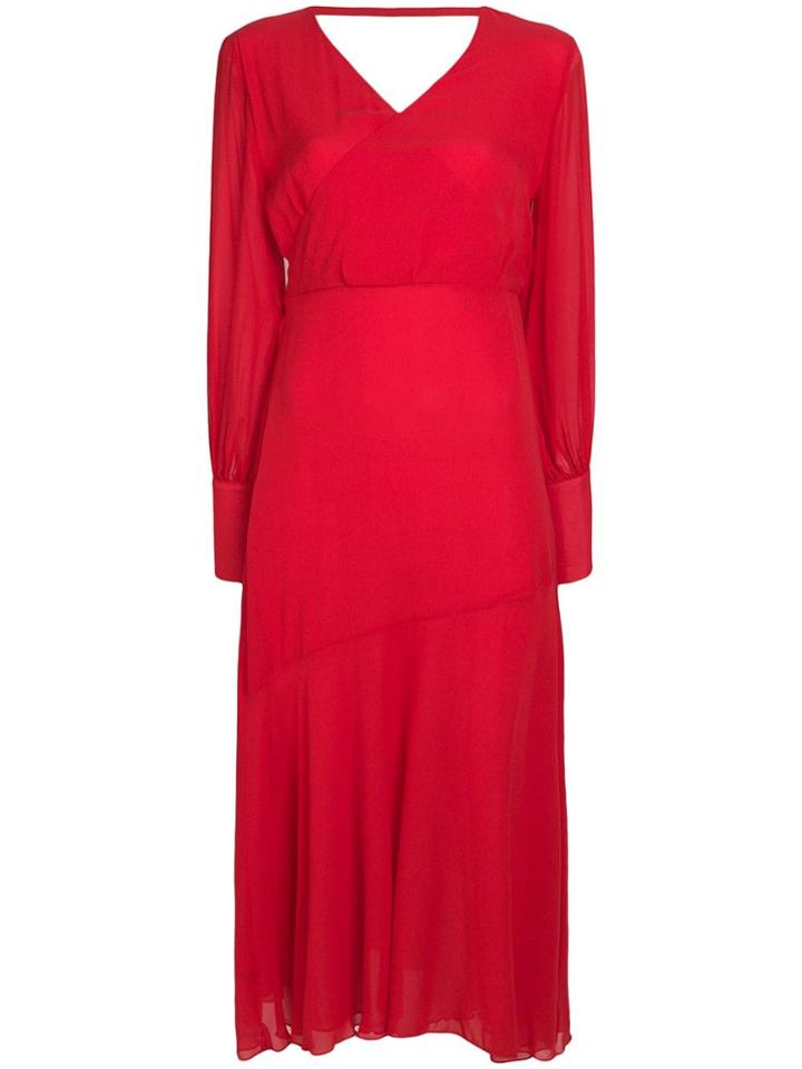 Federica Tosi Belted Wrap Dress - Red