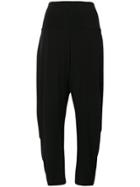 Issey Miyake Soft Cropped Trousers - Black