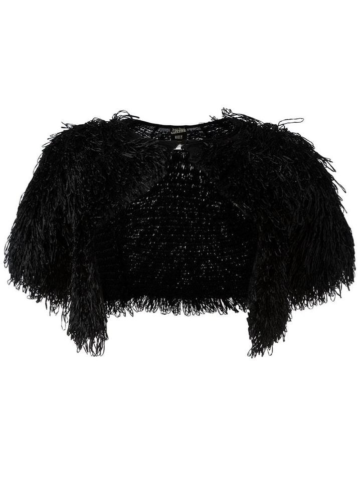 Jean Paul Gaultier Pre-owned Fringe Bolero Jacket - Black