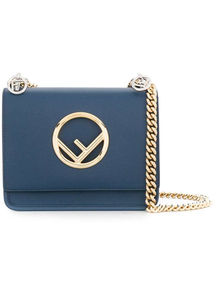 Fendi Kan I F Small Shoulder Bag - Blue