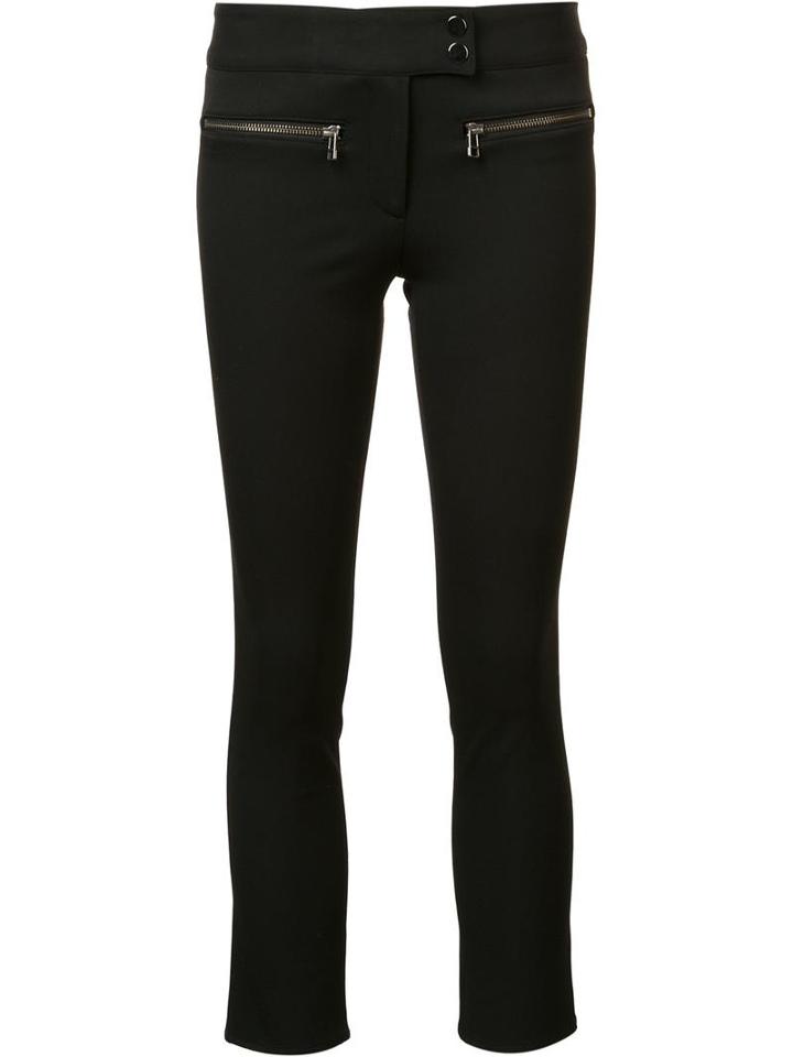 Veronica Beard Slim-fit Cropped Trousers, Women's, Size: 4, Black, Polyester/viscose