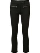 Veronica Beard Slim-fit Cropped Trousers, Women's, Size: 4, Black, Polyester/viscose