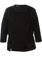 Neil Barrett Layered Hem Sweater