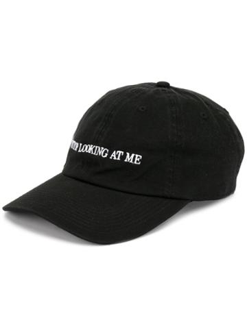 Nasaseasons Slogan Embroidered Cap - Black