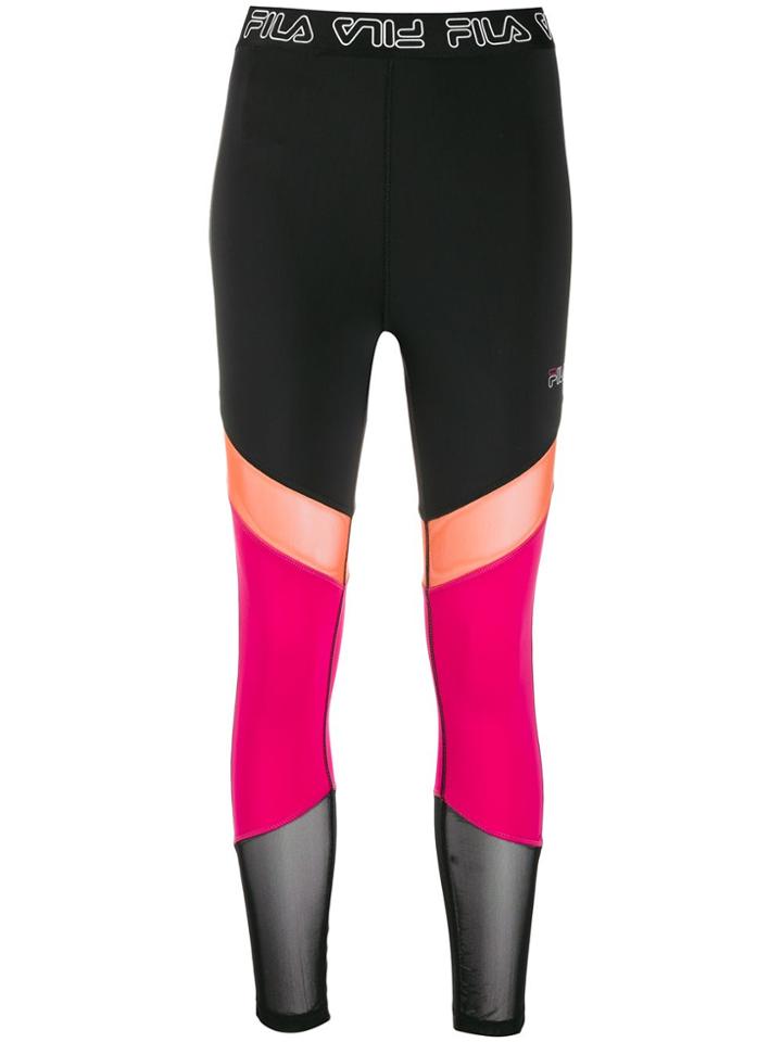Fila Colour Blocked Leggings - Black
