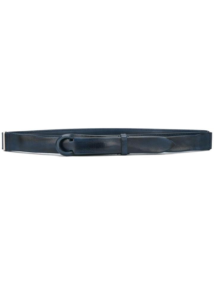 Orciani - Hook Thin Belt - Men - Leather - One Size, Blue, Leather
