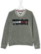 Tommy Hilfiger Junior Teen Embellished Branding Sweatshirt - Grey
