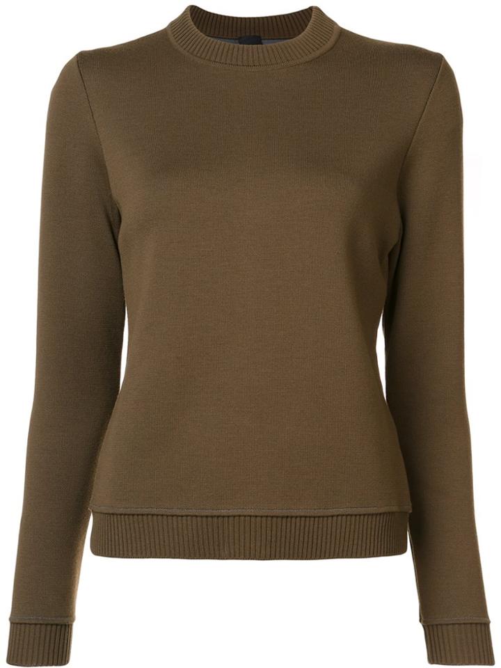 Vera Wang Slit Back Jumper - Green