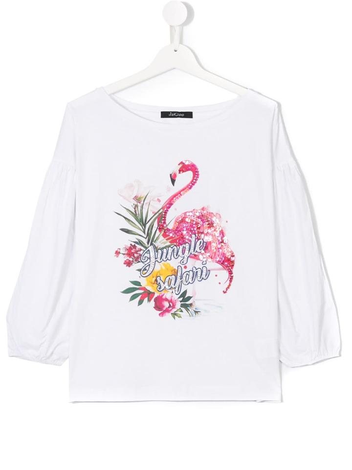 Monnalisa Jungle Safari T-shirt - White