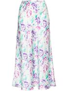 Rixo Kelly Floral Print Midi Skirt - Multicoloured