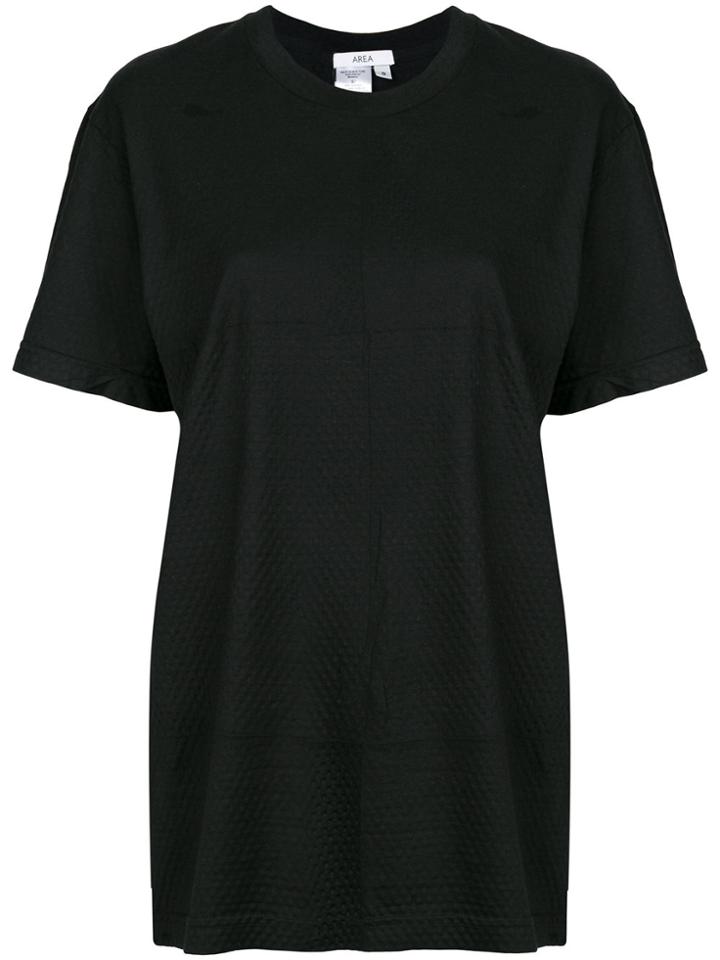 Area Perforated T-shirt - Black