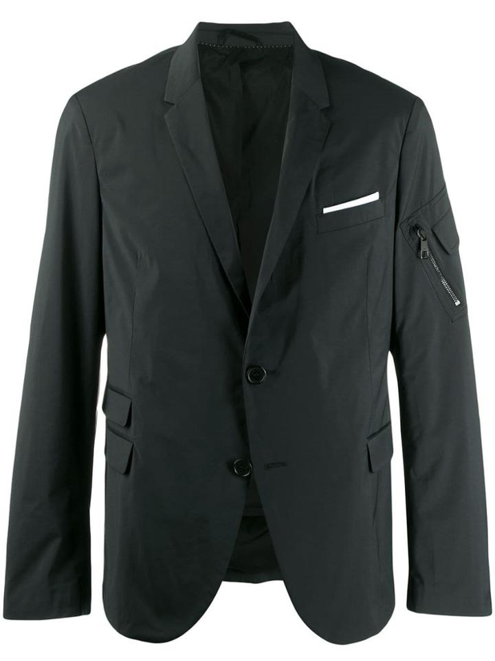 Neil Barrett Zip Pocket Blazer - Black