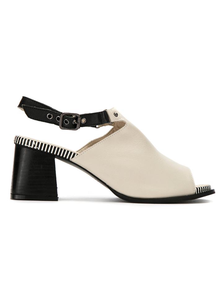 Mara Mac Leather Sandals - Nude & Neutrals