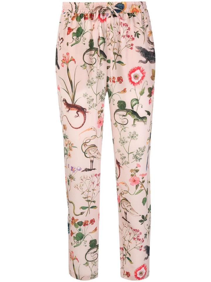 Red Valentino Drawstring Tapered Trousers - Pink