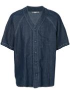 Stella Mccartney Embroidered Map Shirt - Blue