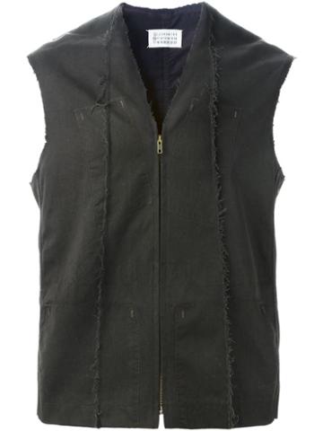 Maison Margiela Vintage '0/10' Denim Gilet, Men's, Size: Medium, Black