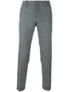 Dondup Straight Trousers, Men's, Size: 33, Grey, Cotton/polyamide/spandex/elastane/virgin Wool