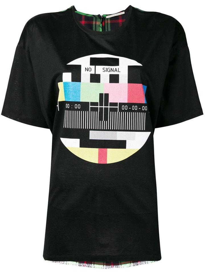 Marco De Vincenzo Checked Back Panel T-shirt - Black