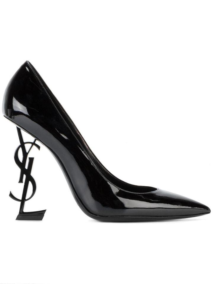Saint Laurent Black Opyum 110 Patent Leather Pumps