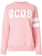 Gcds Logo Print Sweatshirt - Pink & Purple