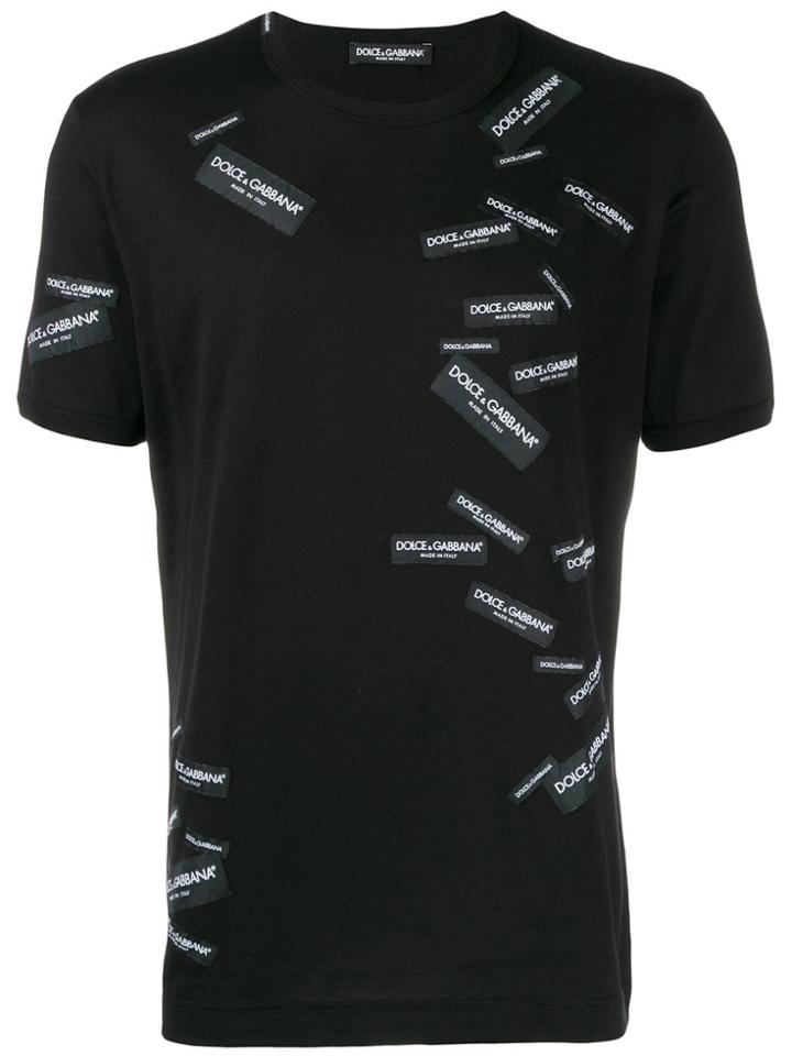Dolce & Gabbana All Over Logo T-shirt - Black